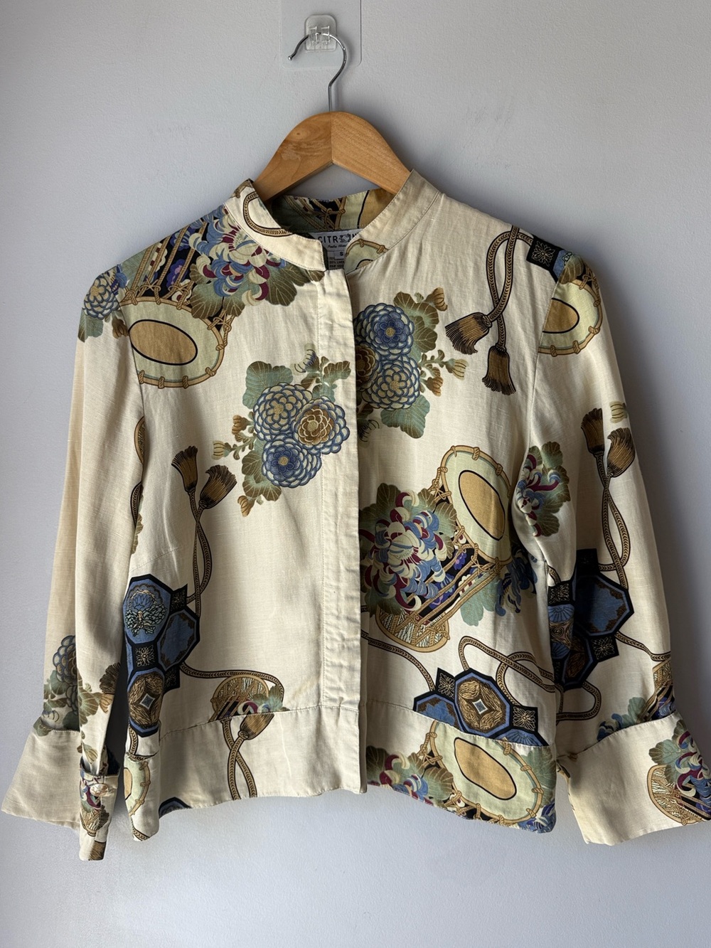 Citron Santa Monica Silk Linen Jacket Shirt